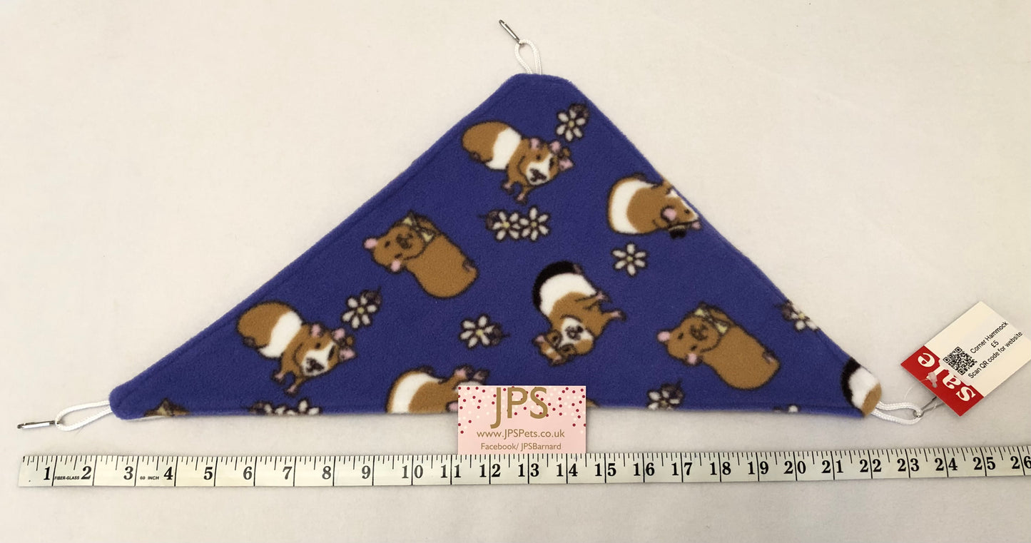 Corner Hammock - Violet Guinea pig