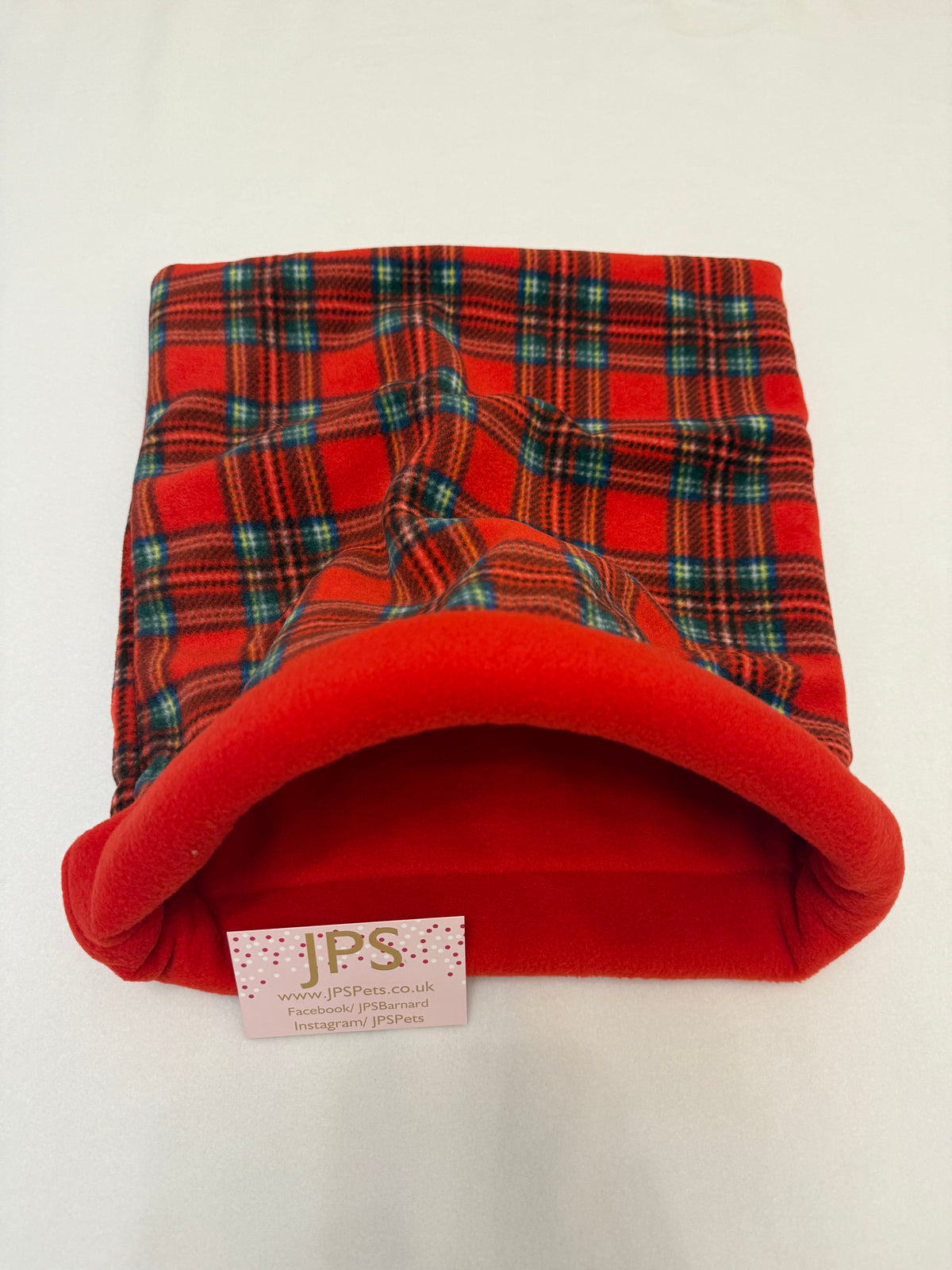 Cuddle Sack - Red Tartan & Red