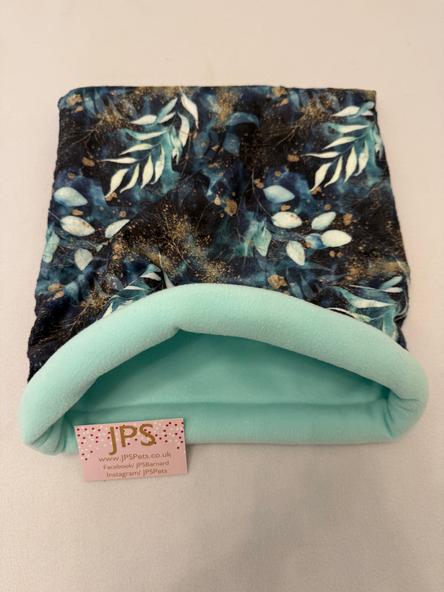 Cuddle Sack - Gilded Garden cuddle fleece & Mint