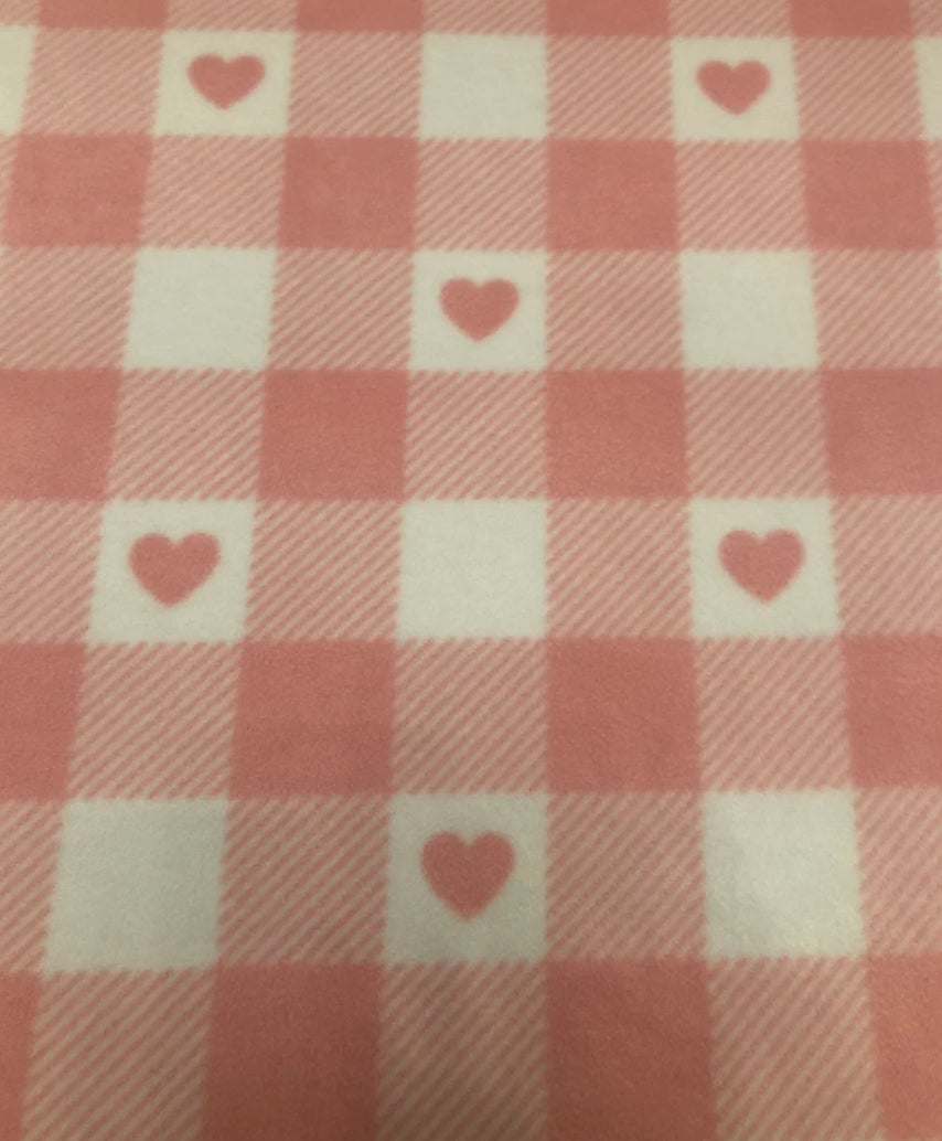 Castle Cover Set - pink chequered hearts