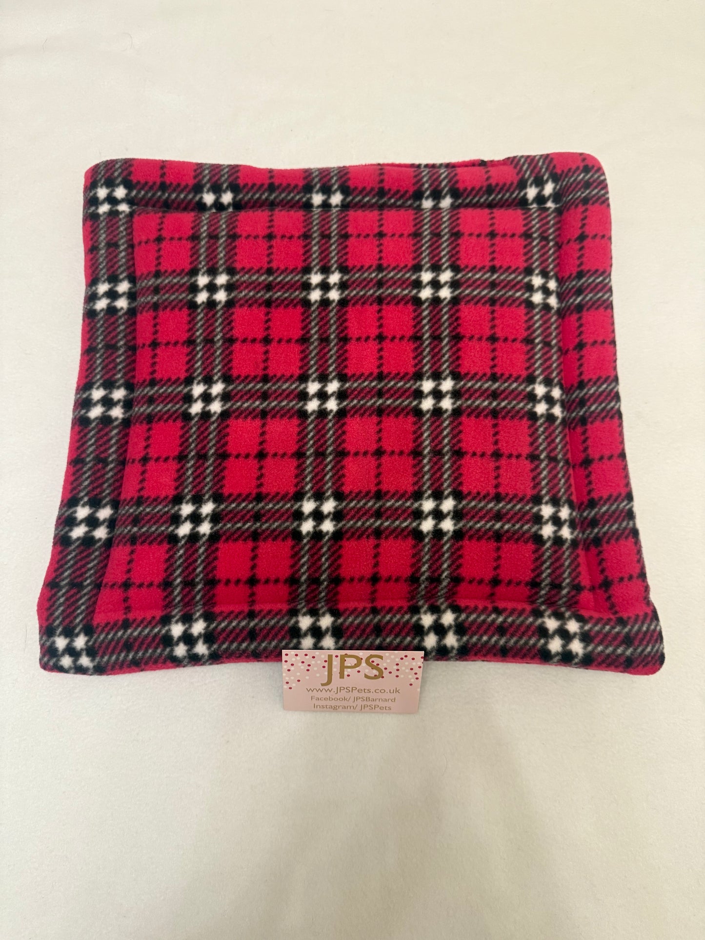 Lap pad 14 x 14 - pink tartan