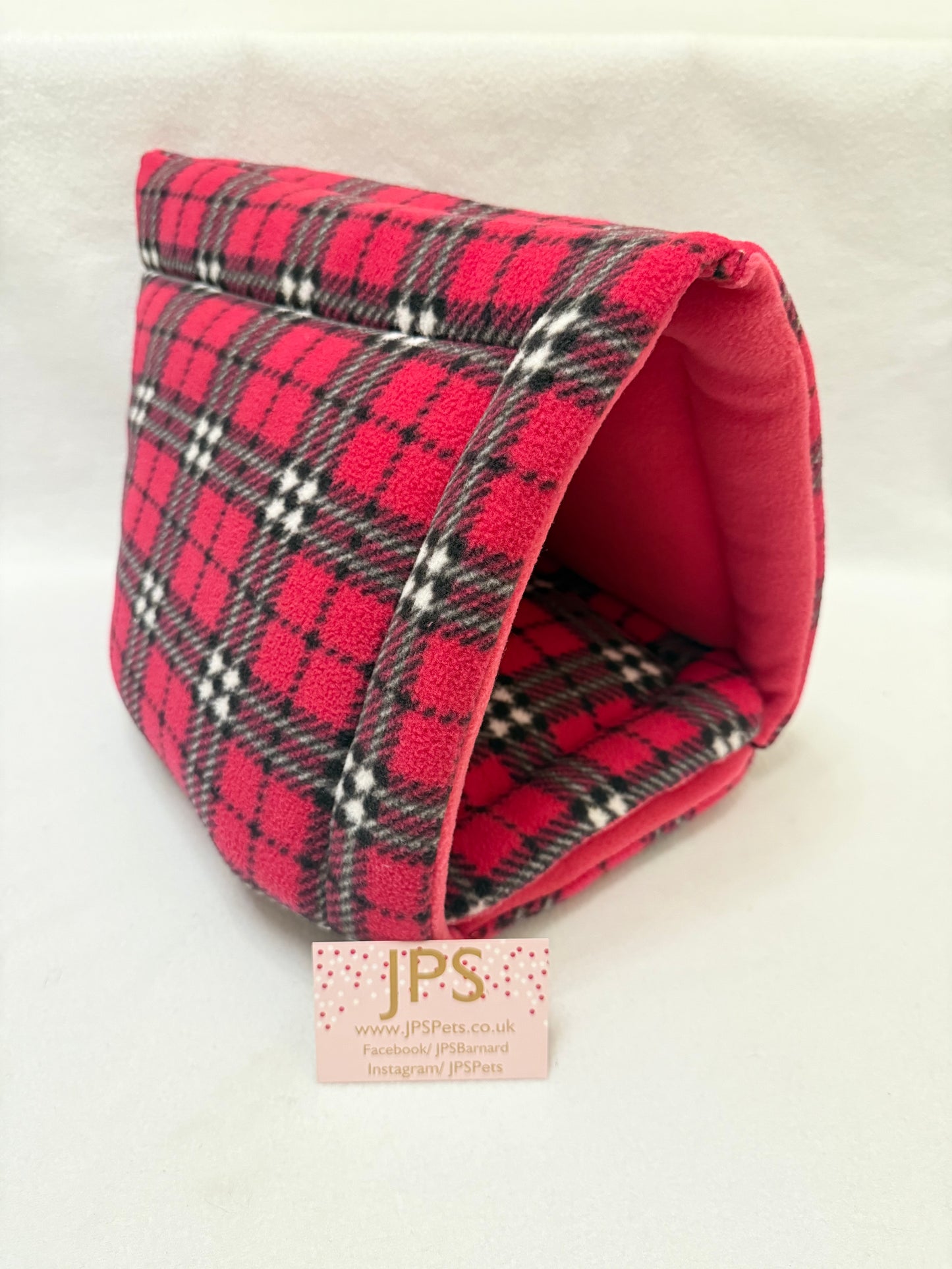 Igloo Teepee - Pink Tartan & Cerise
