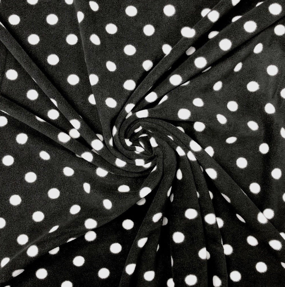 Black polka polar fleece Cage Liners