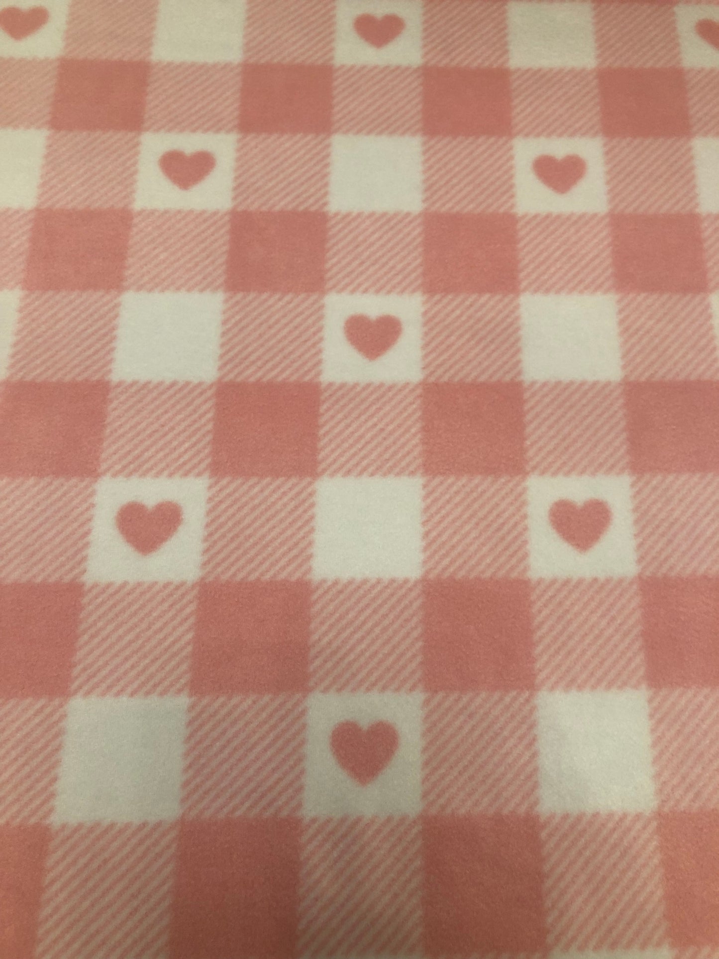 Chequered pink hearts