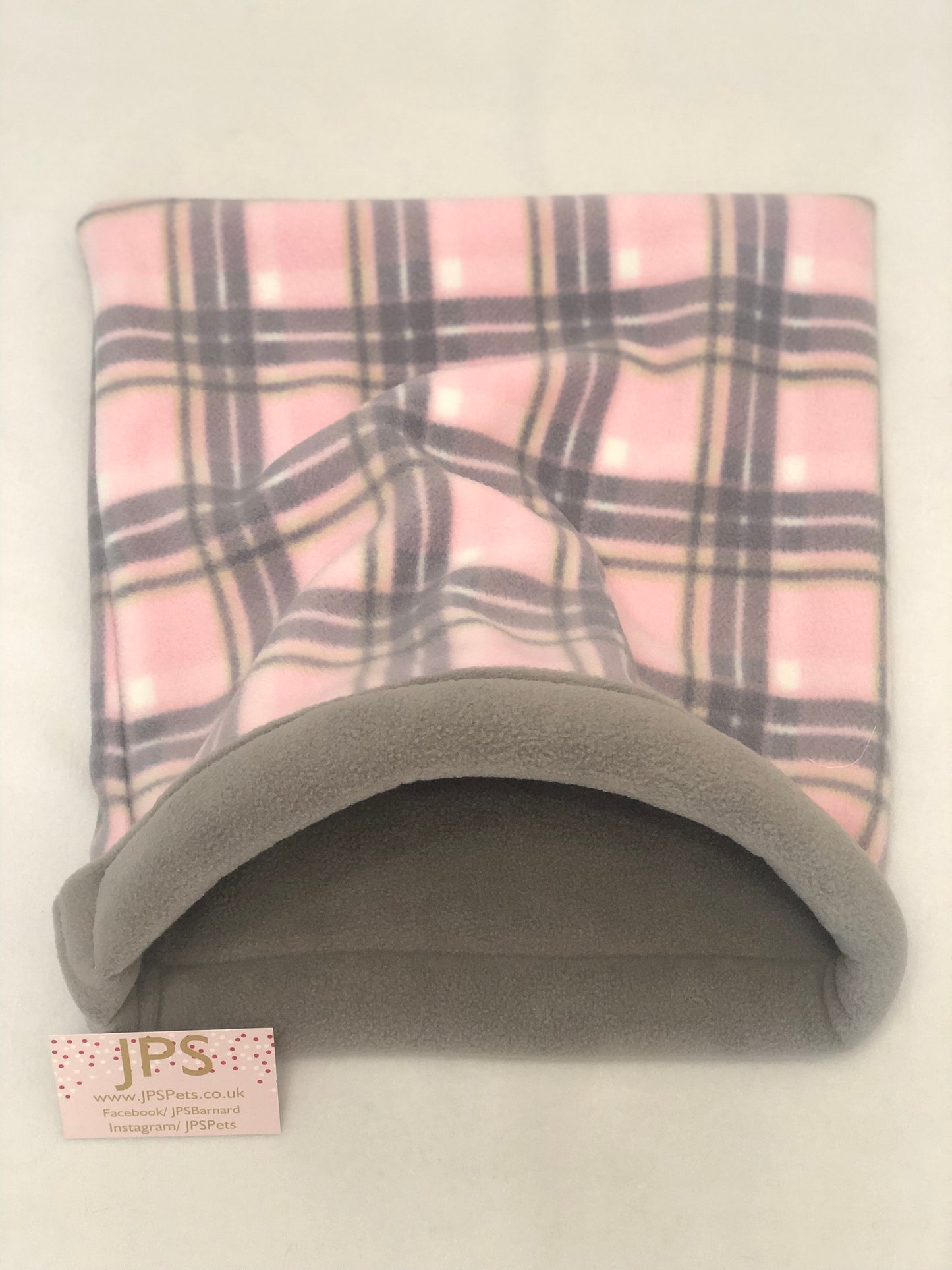 Cuddle Sack - Pink Tartan & Grey