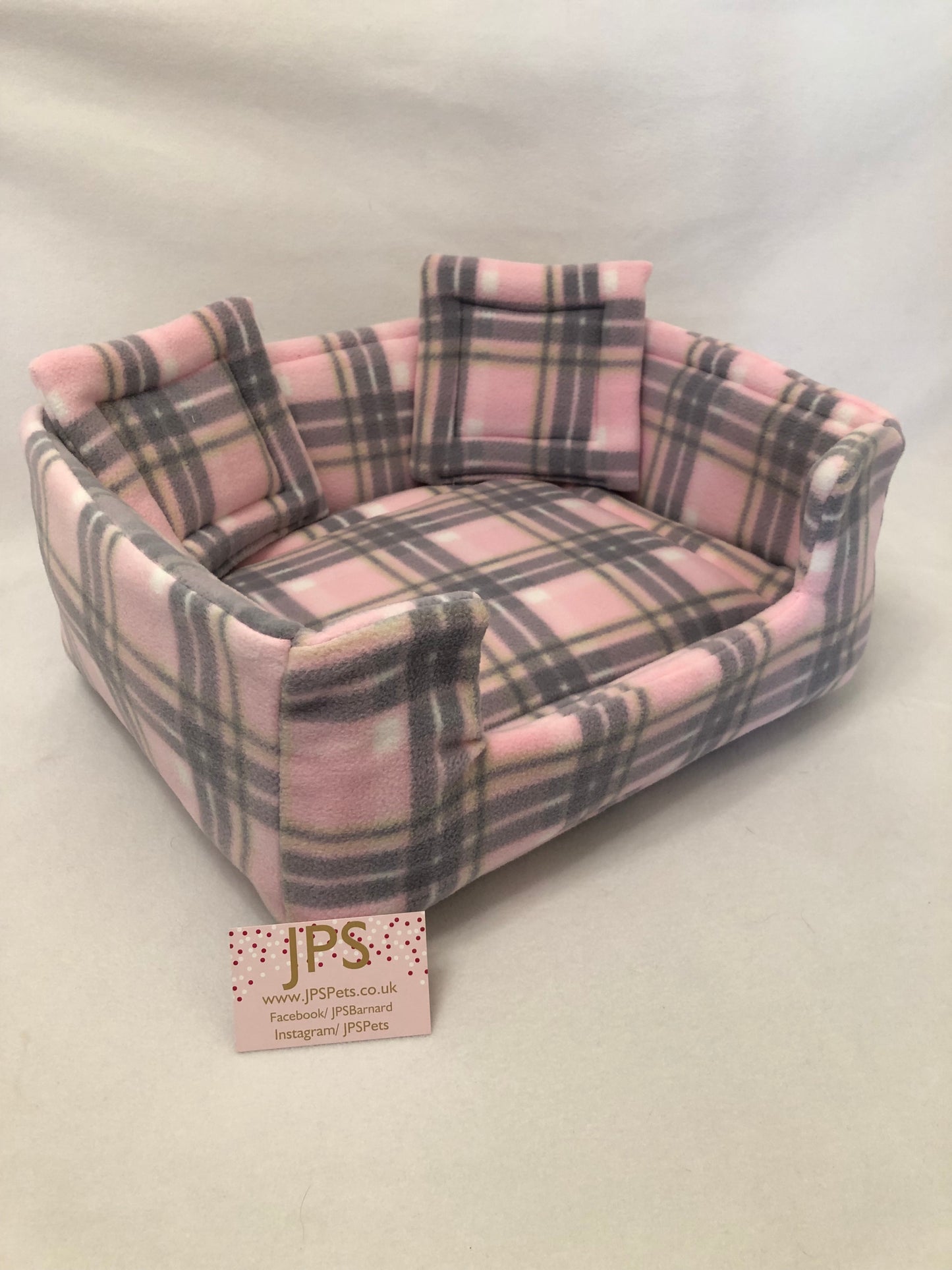 Sofa 16 x 13 x 6” inch - Pink Tartan