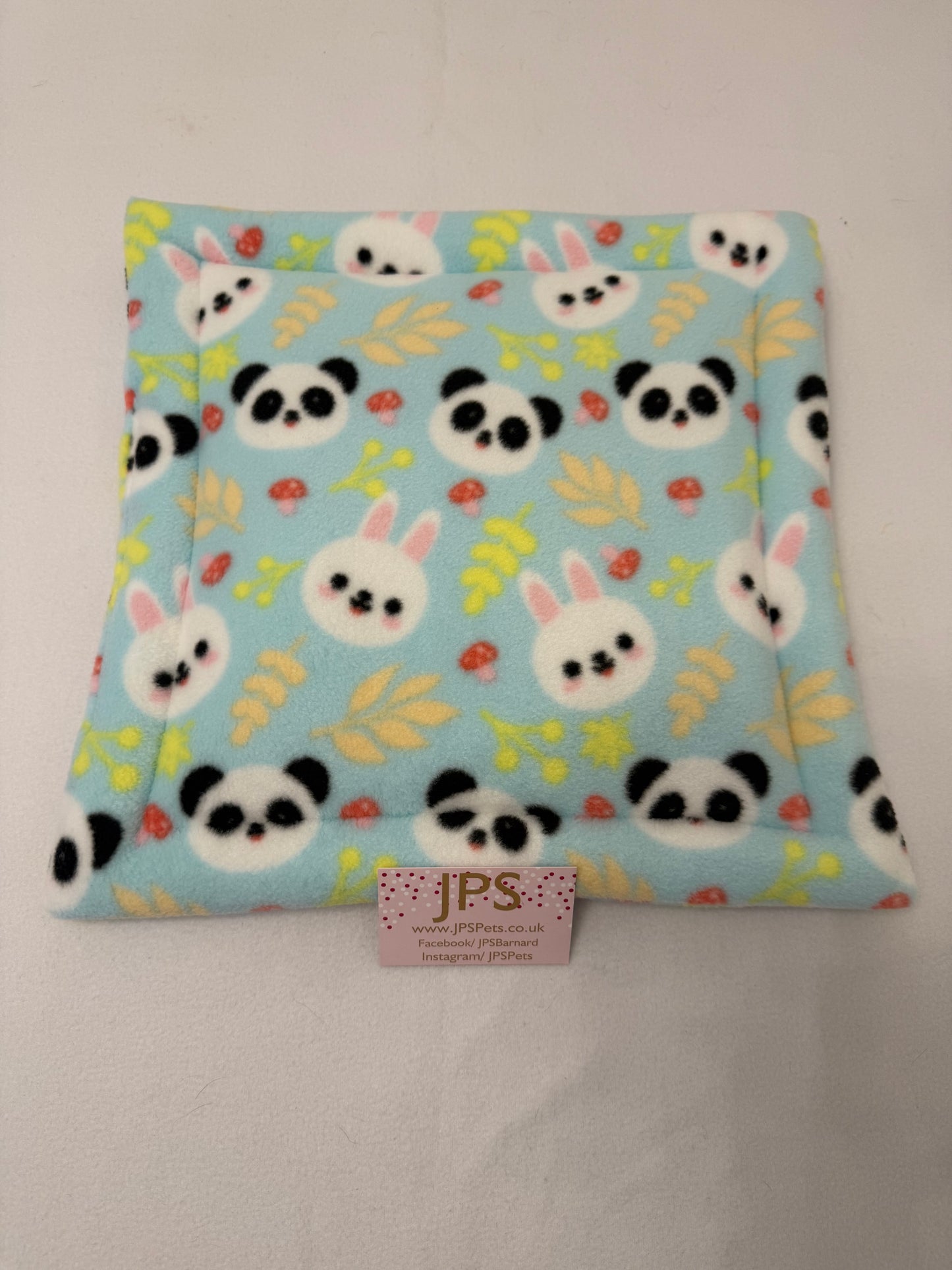 14” x 14” Inch Pad - mint bunnies & panda