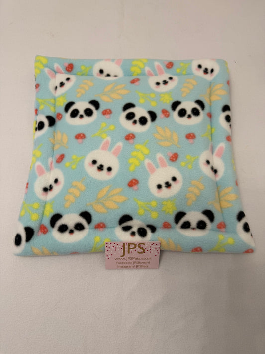 14” x 14” Inch Pad - mint bunnies & panda