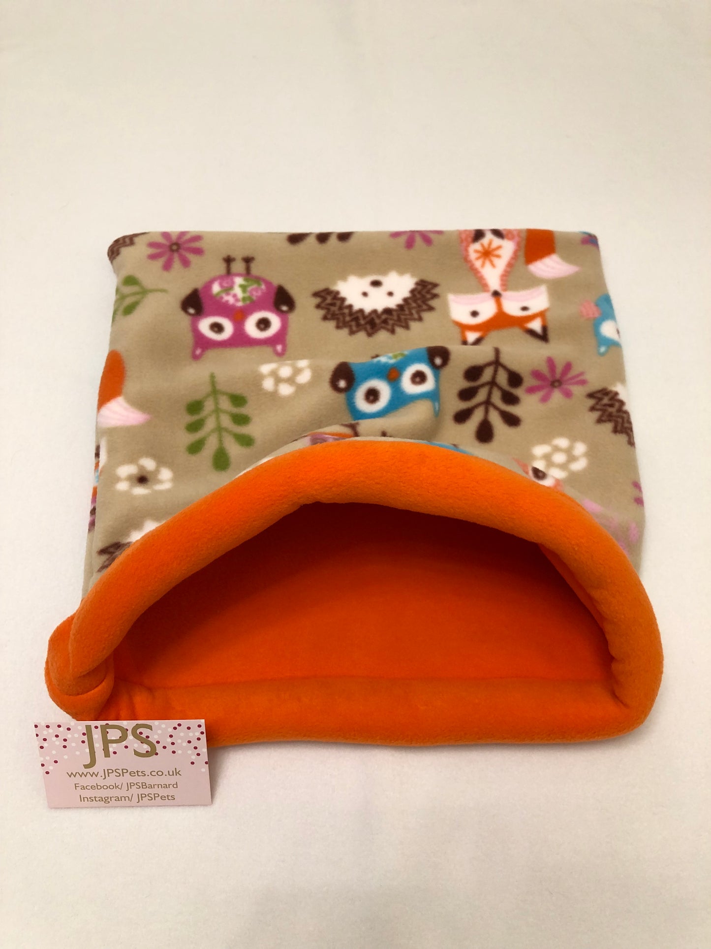 Beige woodland & orange - Cuddle Sack