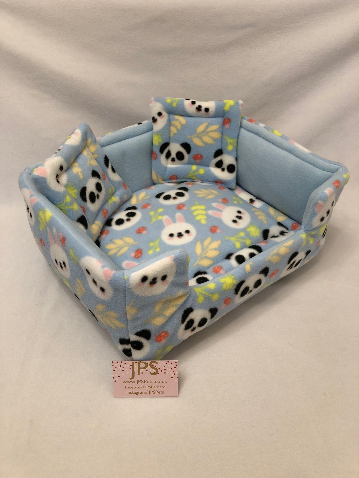 Sofa 16 x 13 inch - Pandas and Bunnies & Baby Blue