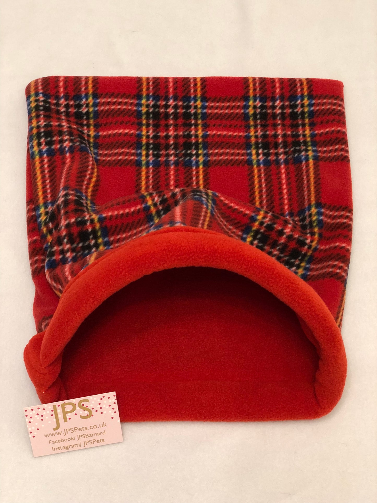 Cuddle Sack - Red Tartan & Red