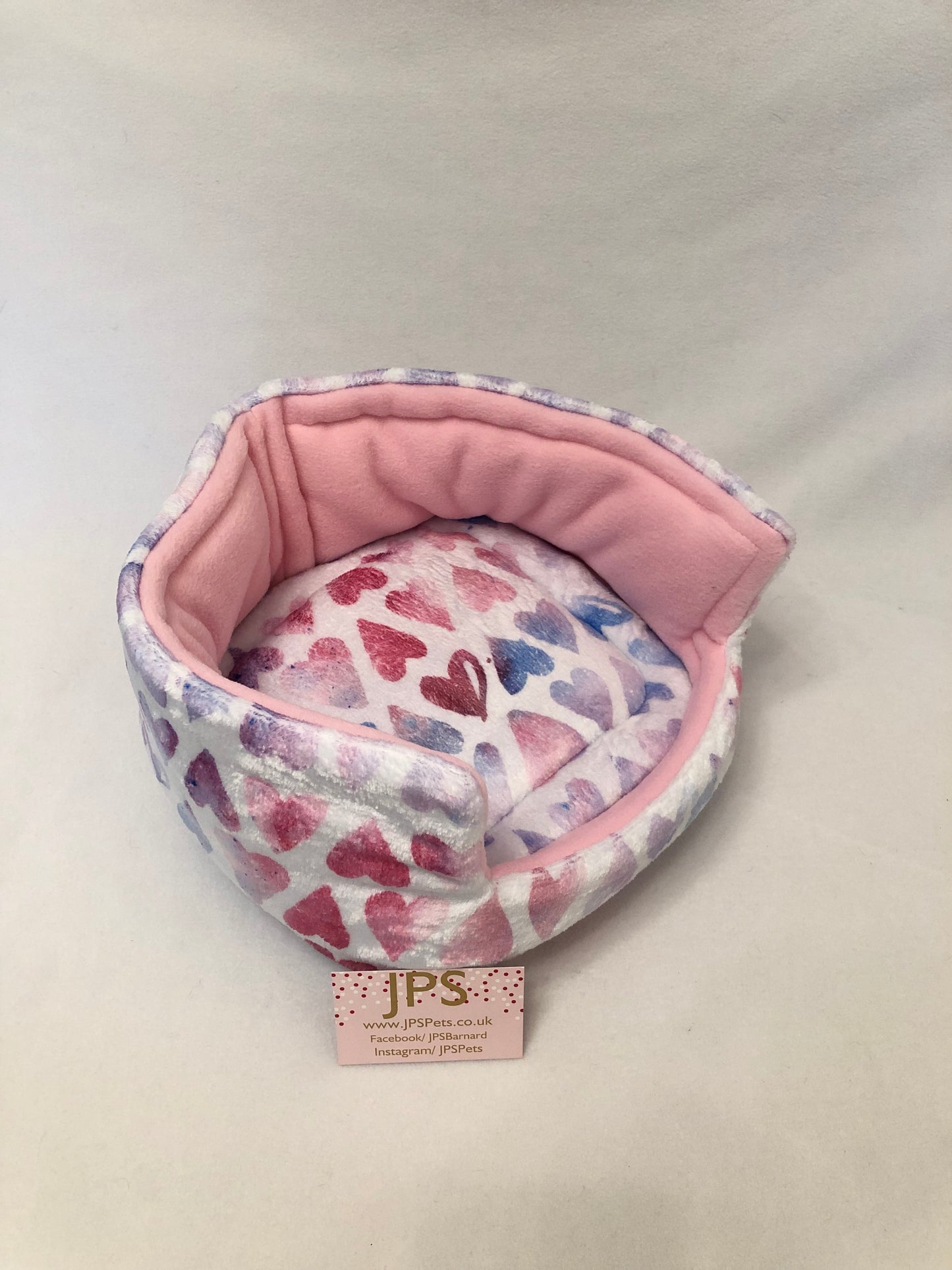 Cuddle Cup 11 Inch - Tinted Hearts & Baby Pink