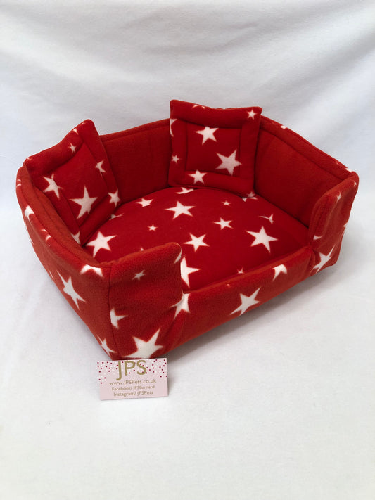 Sofa 13 x 11 inch - Red Star & Red