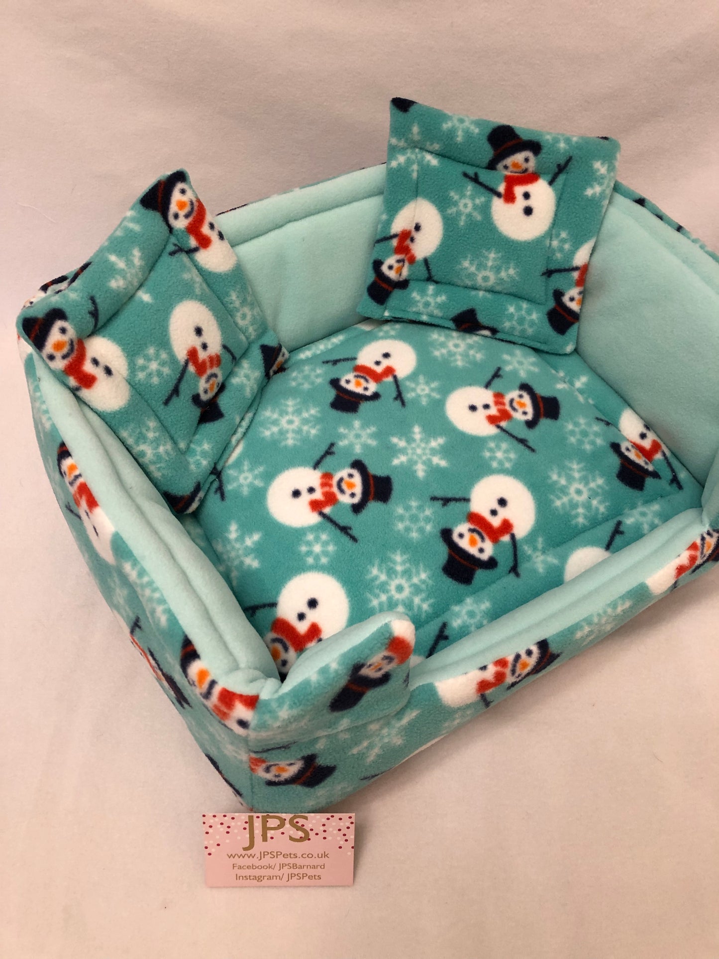 Sofa 16 x 13 inch - Mint Snowman & Mint