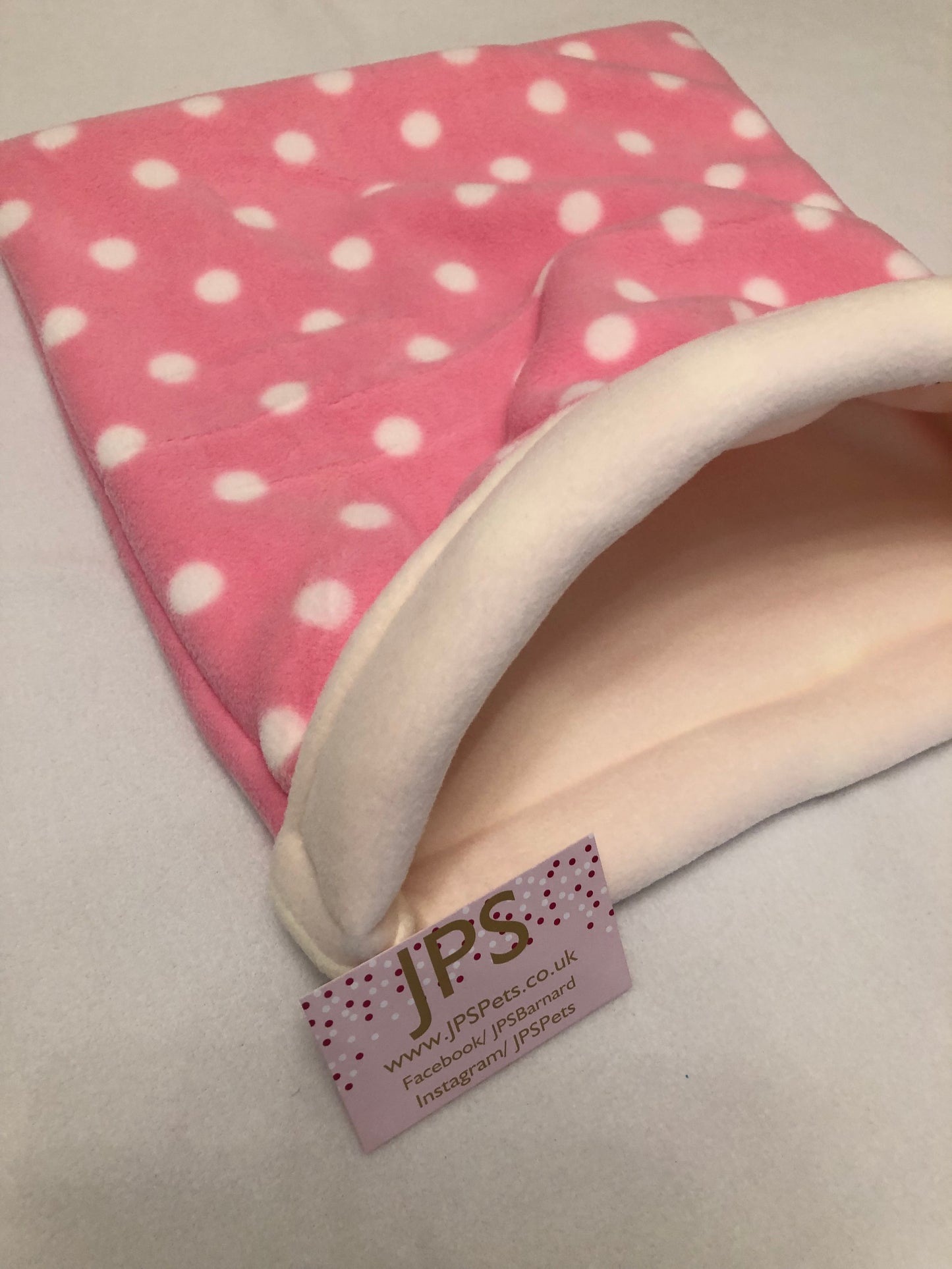 Cuddle Sack - Pink Polka & ivory