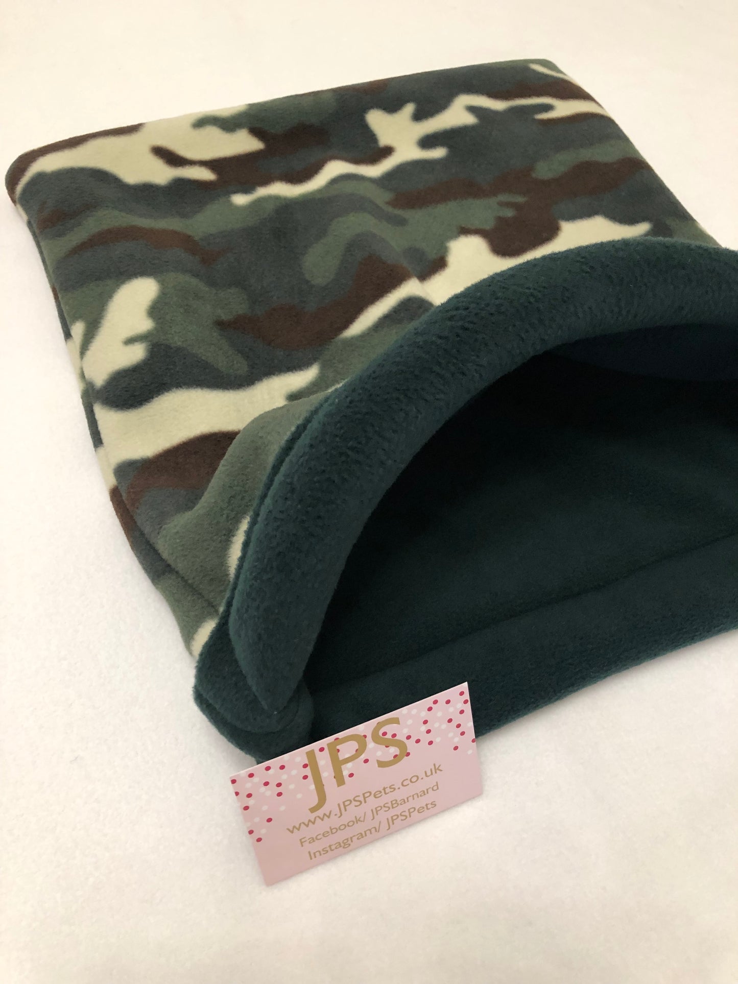 Cuddle Sack - camouflage & bottle green