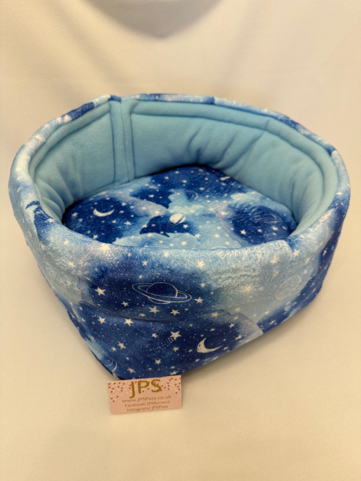 Doughnut 16 inch - Blue Space Cuddle fleece & Baby Blue