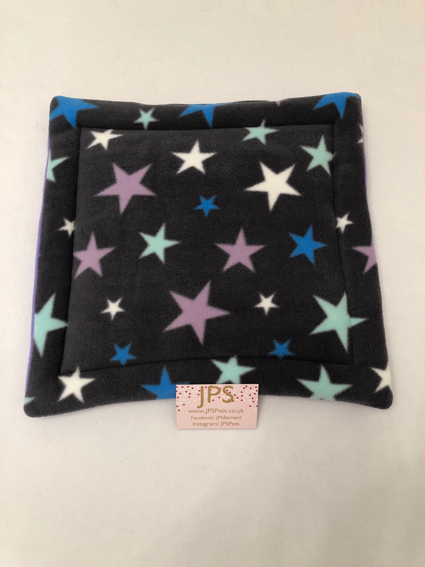 Lap Pad 14 x 14 inch - Grey Multi Star & choose your plain colour underside