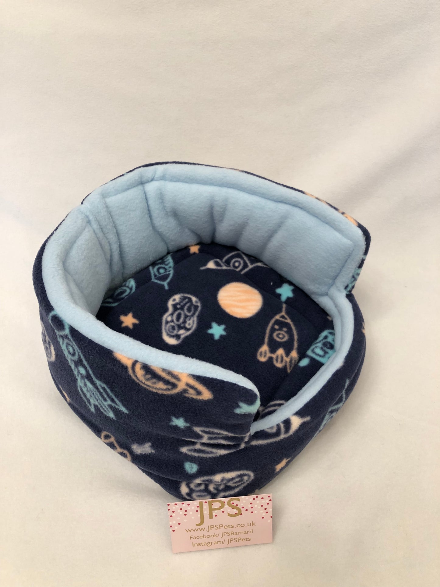 Cuddle Cup 11 Inch - Space and Rockets & Baby Blue