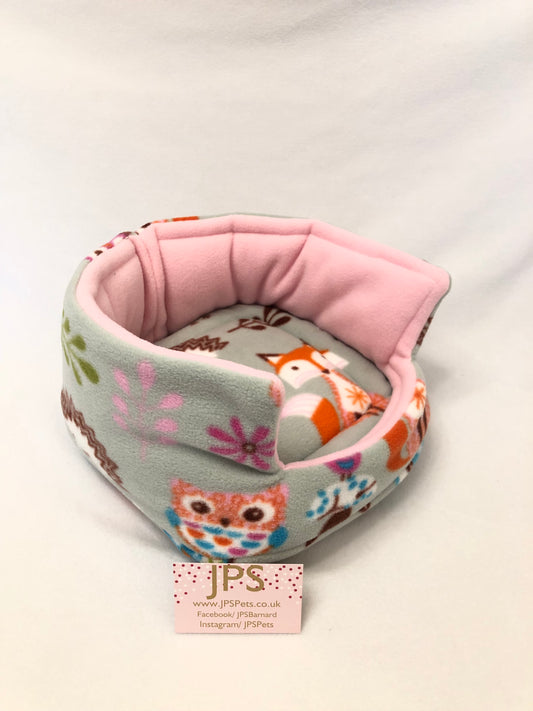 Cuddle Cup 11 Inch - Green Woodland & Baby Pink