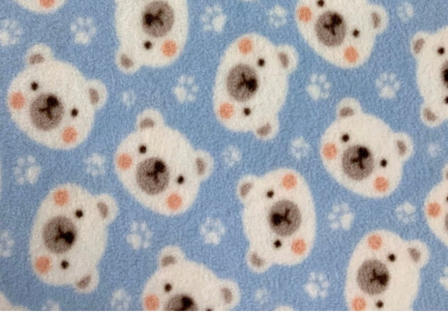 Blue bears polar fleece Cage Liners