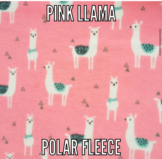 Pink llama polar fleece Cage Liners