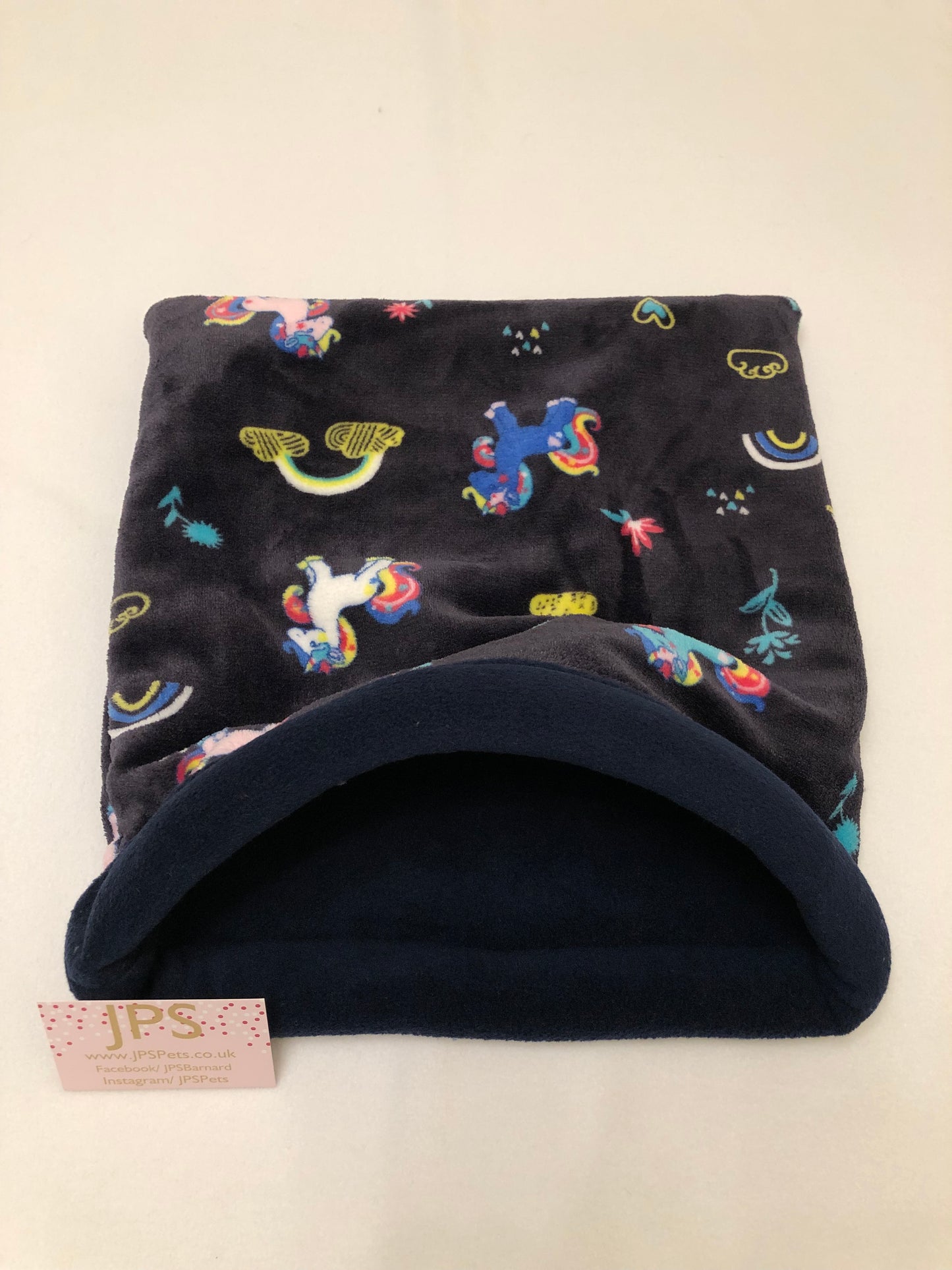 Cuddle Sack - Navy Rainbow Unicorn & Navy