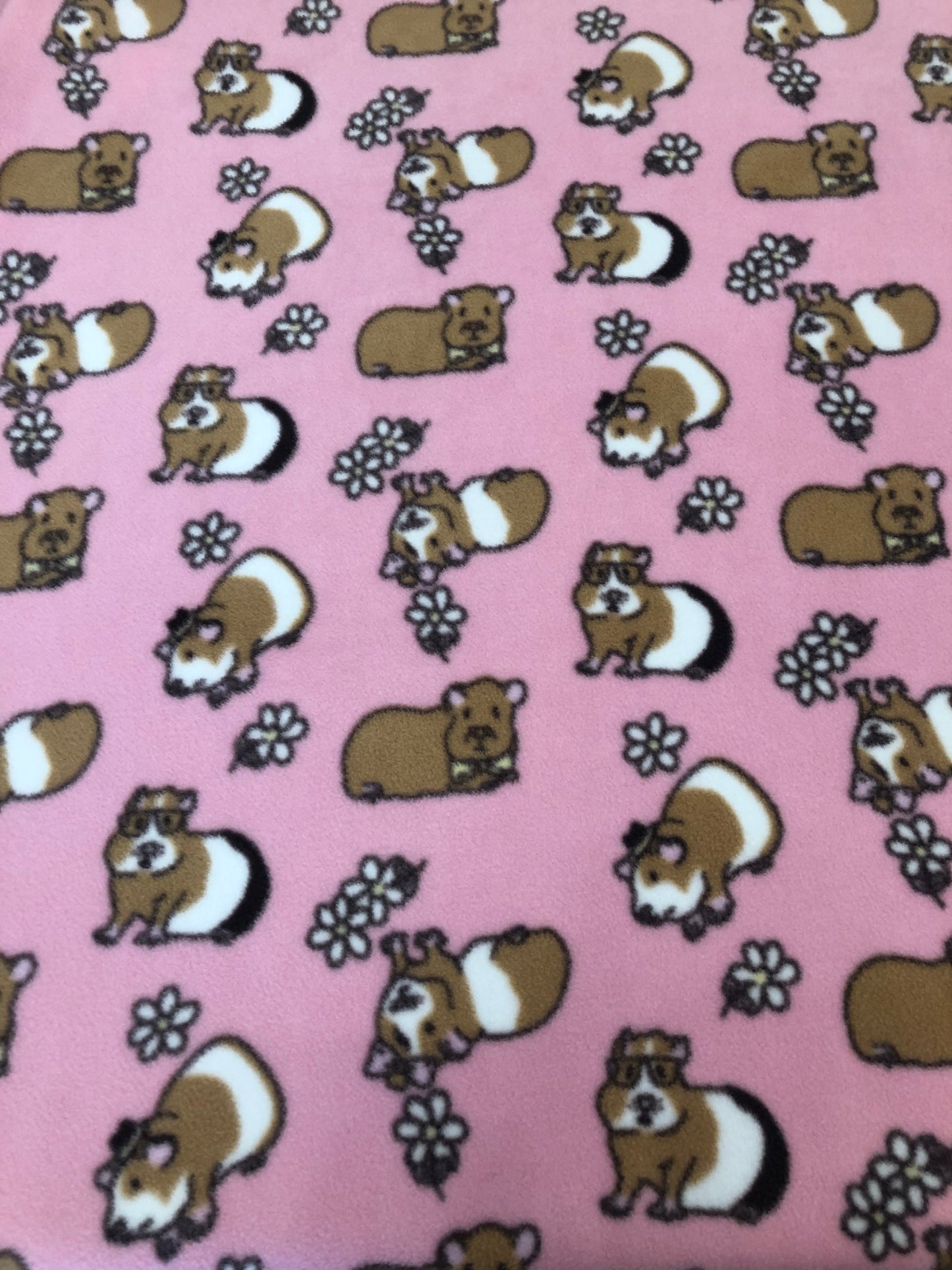 Pink guinea pig polar fleece Cuddle Cup