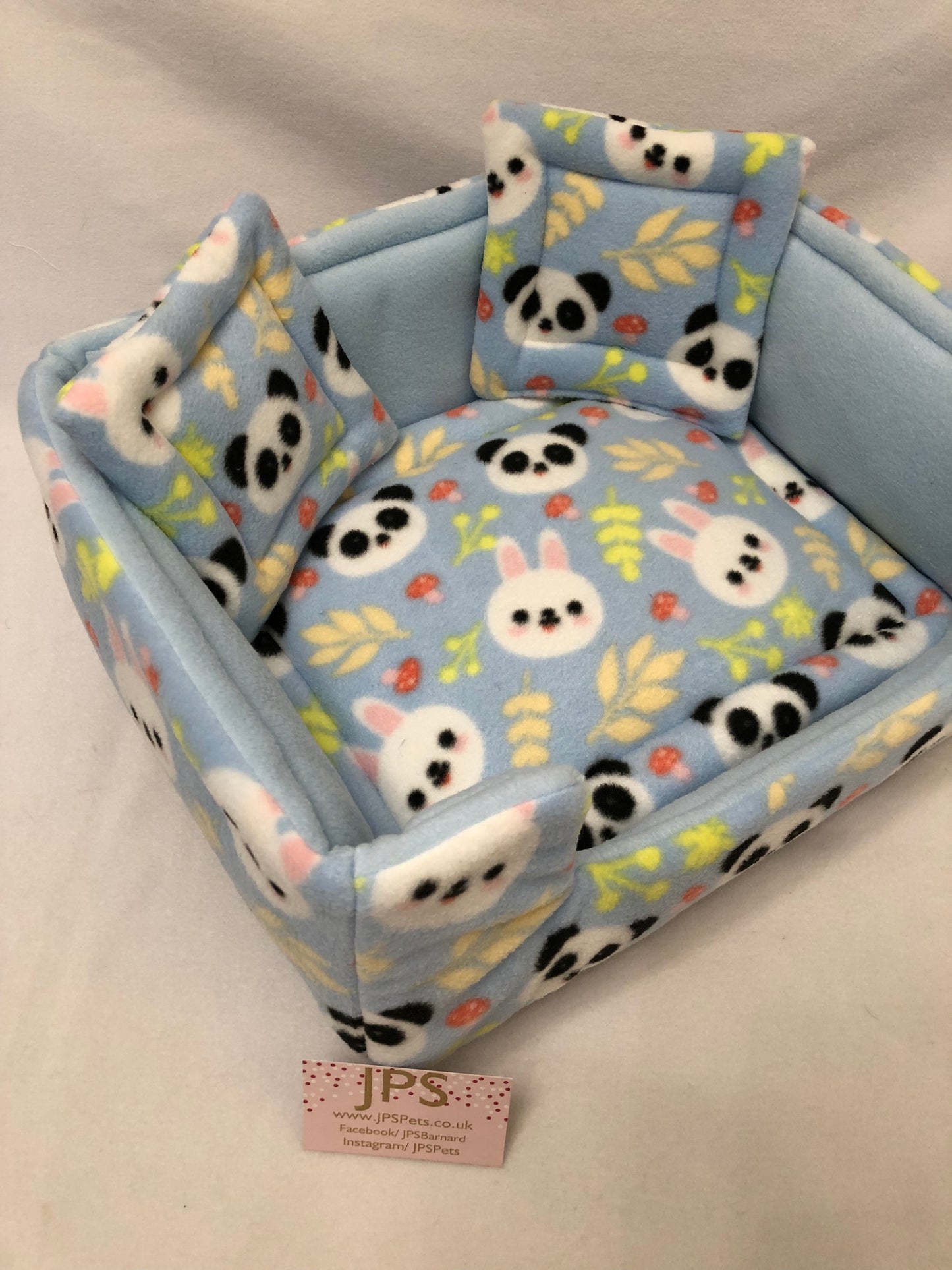 Sofa 16 x 13 inch - Pandas and Bunnies & Baby Blue