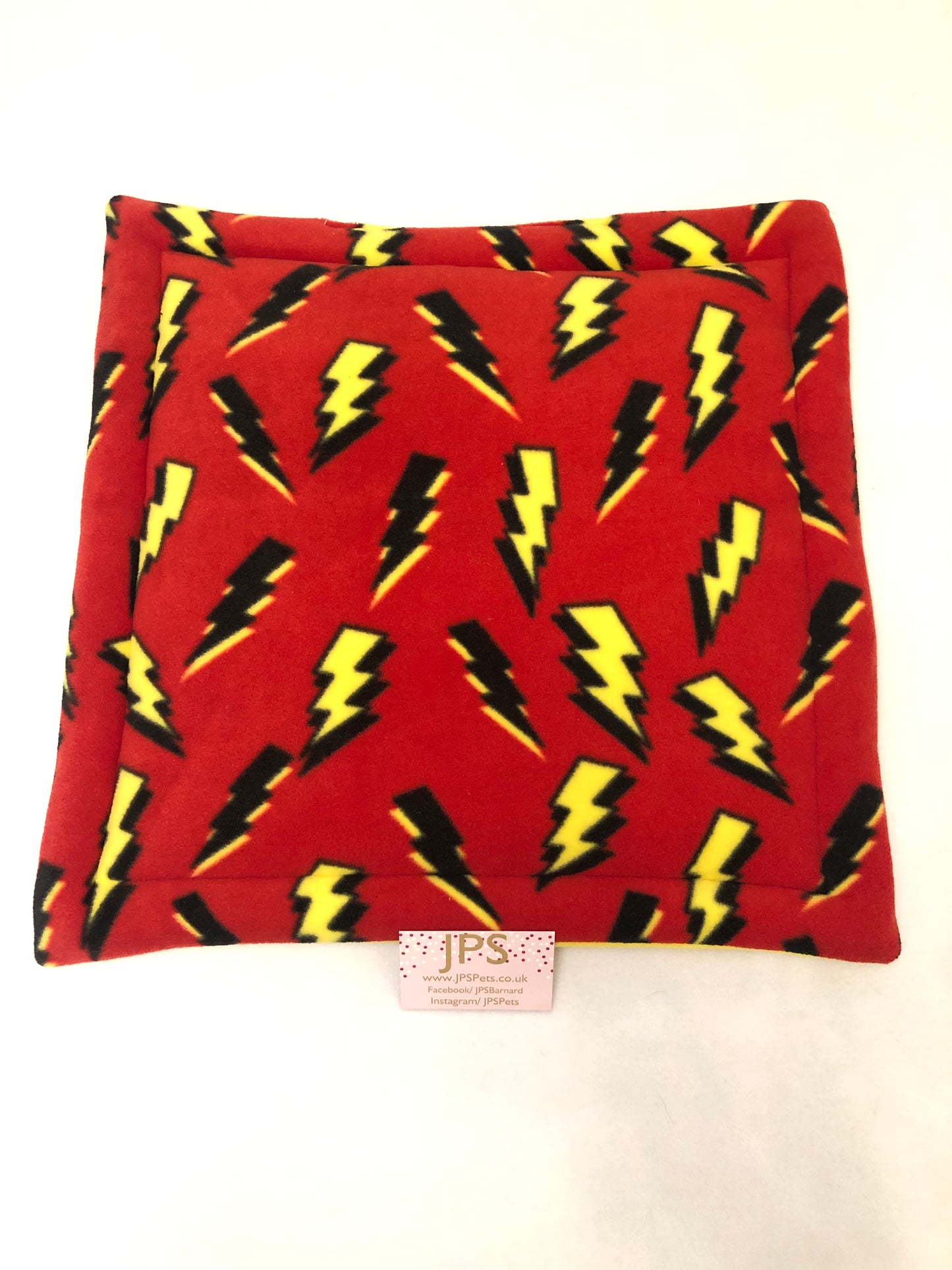 18 x 18 Inch Pad - Red Lightning & Yellow underside