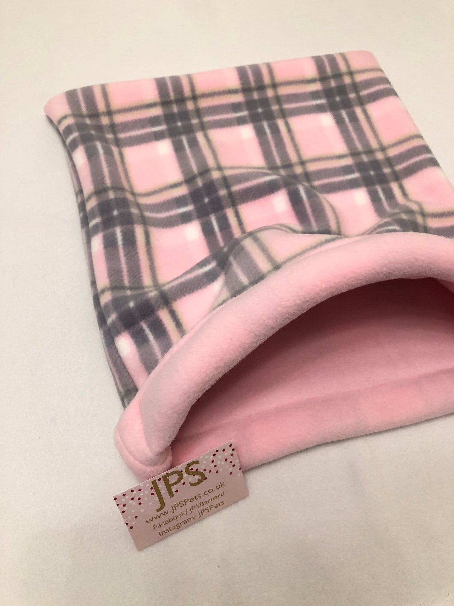 Cuddle Sack - Pink Tartan & Baby Pink