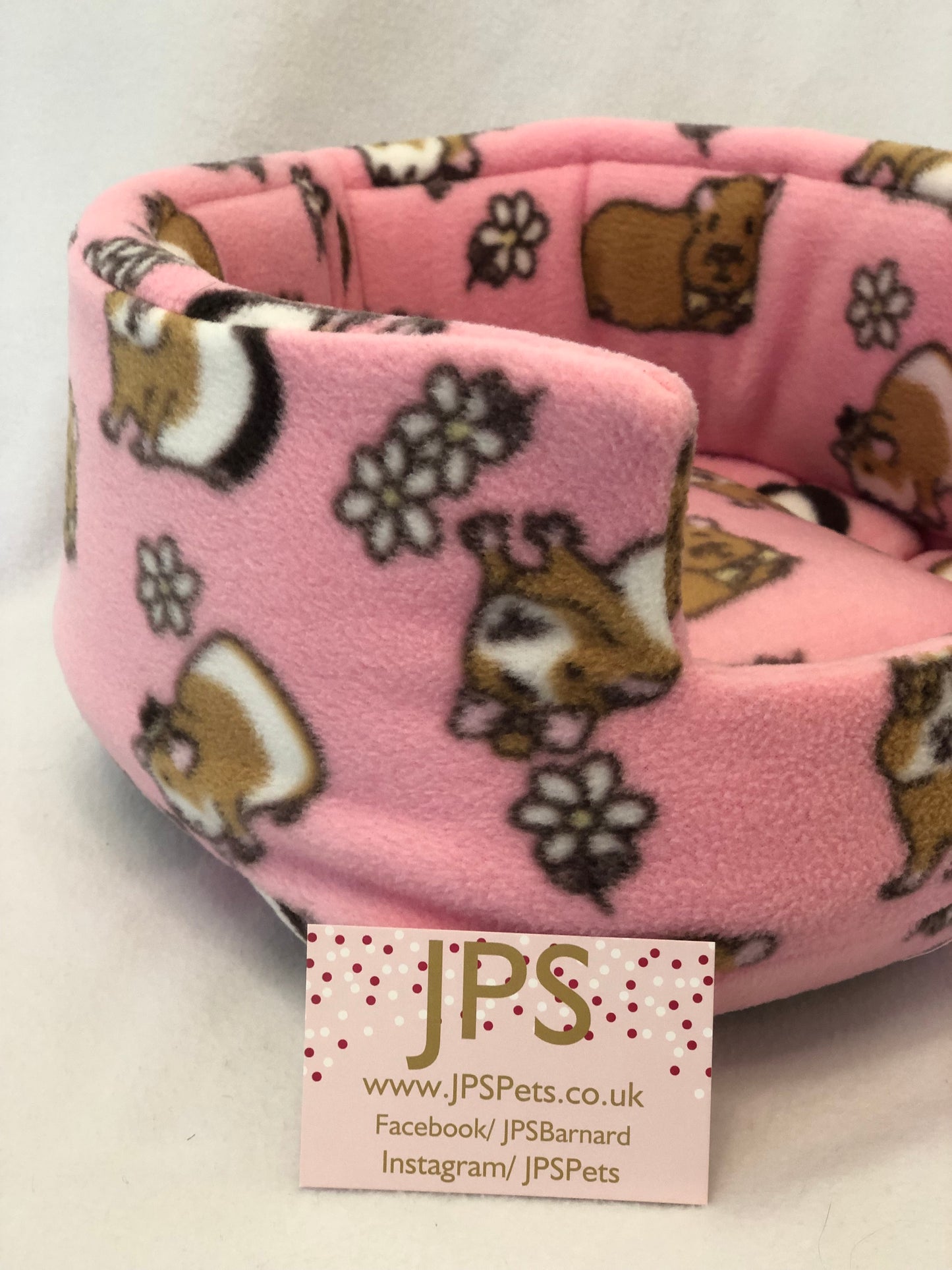 Pink Guinea pig polar fleece Cuddle Cup 11 Inch Polar Fleece