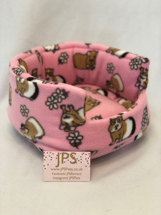 Pink Guinea pig polar fleece Cuddle Cup 11 Inch Polar Fleece