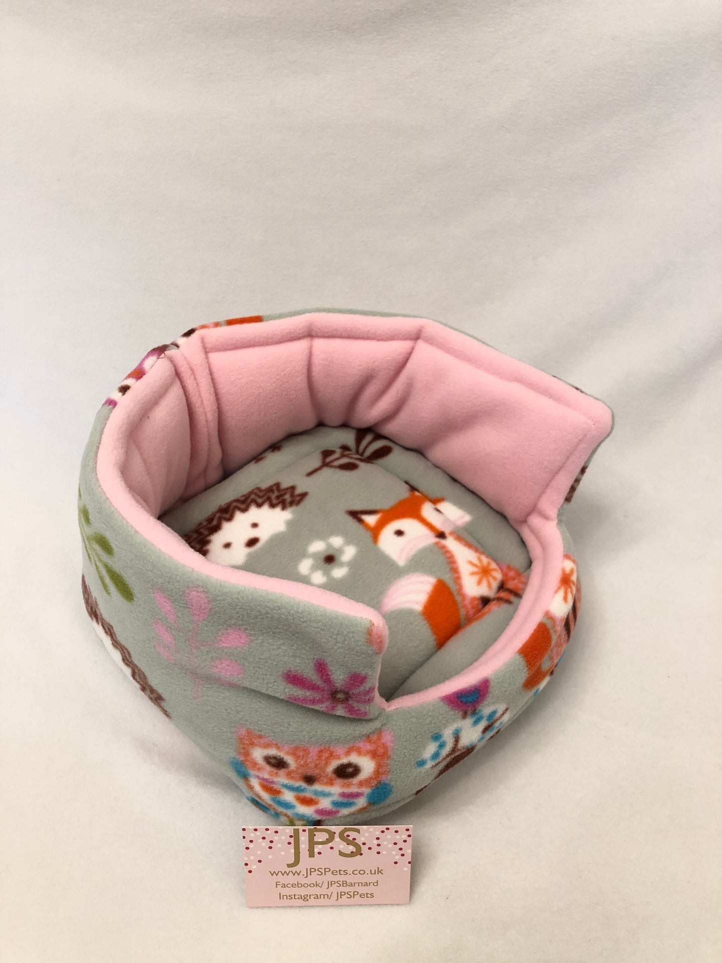 Cuddle Cup 11 Inch - Green Woodland & Baby Pink