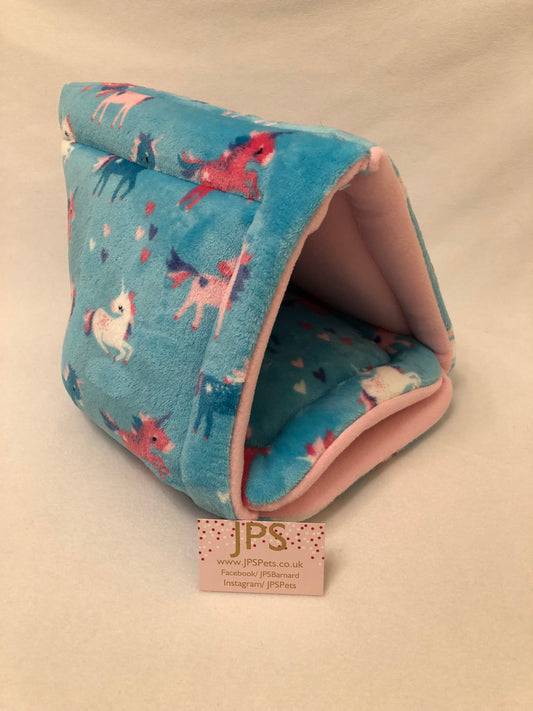 Igloo teepee - Turquoise Unicorn & Baby Pink