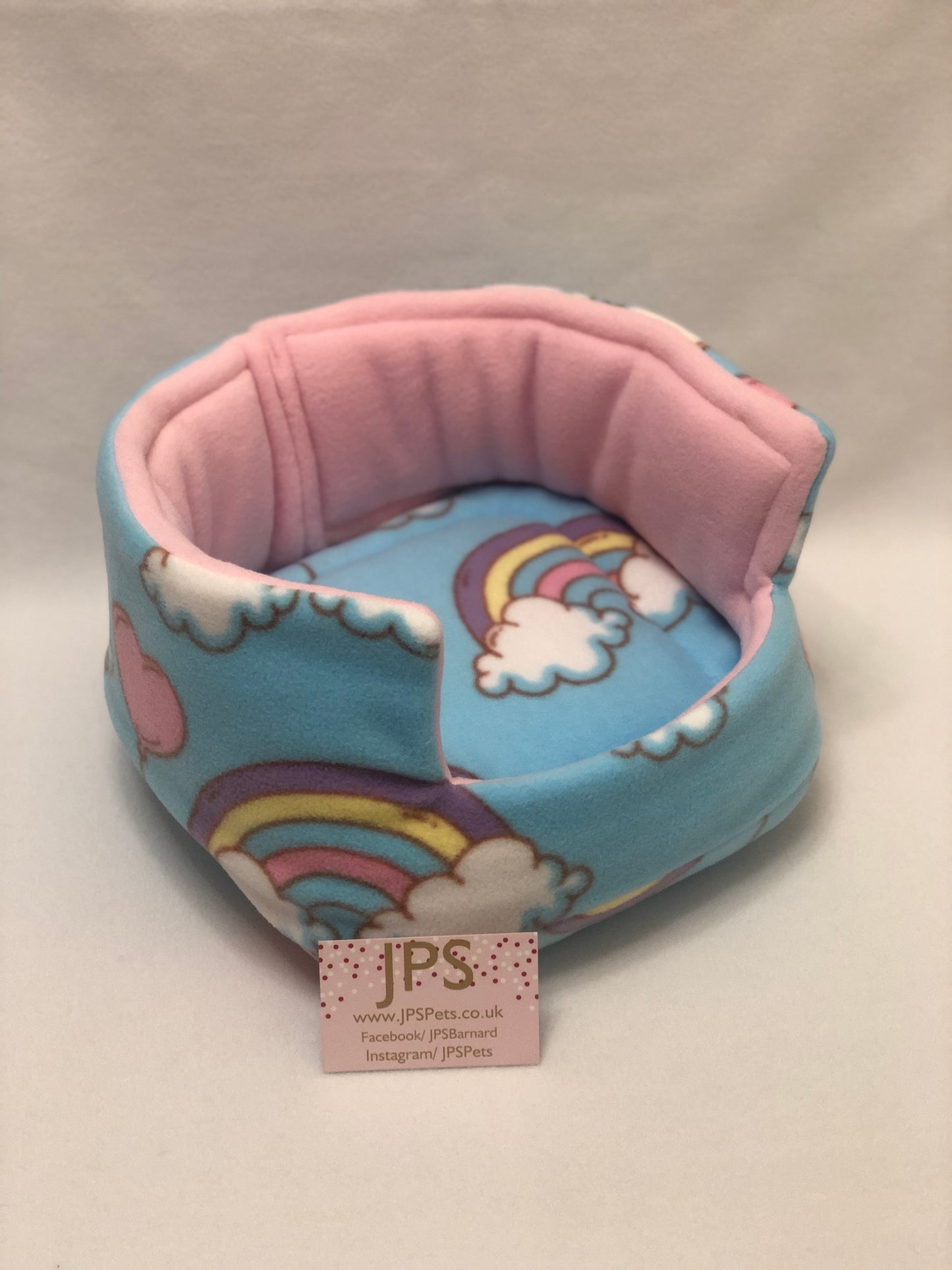 Cuddle Cup 11 Inch - Rainbow Hearts & Baby Pink