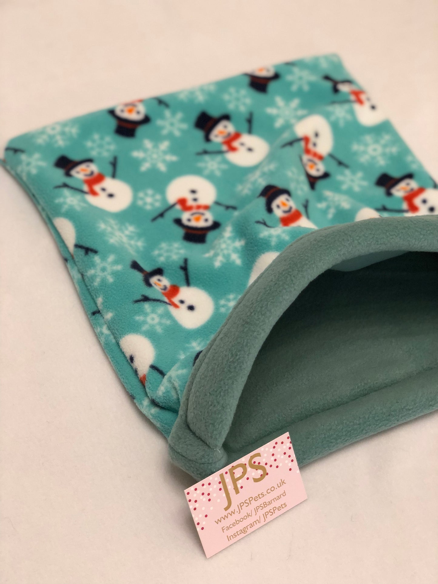 Cuddle Sack - Mint Snowman & Sage