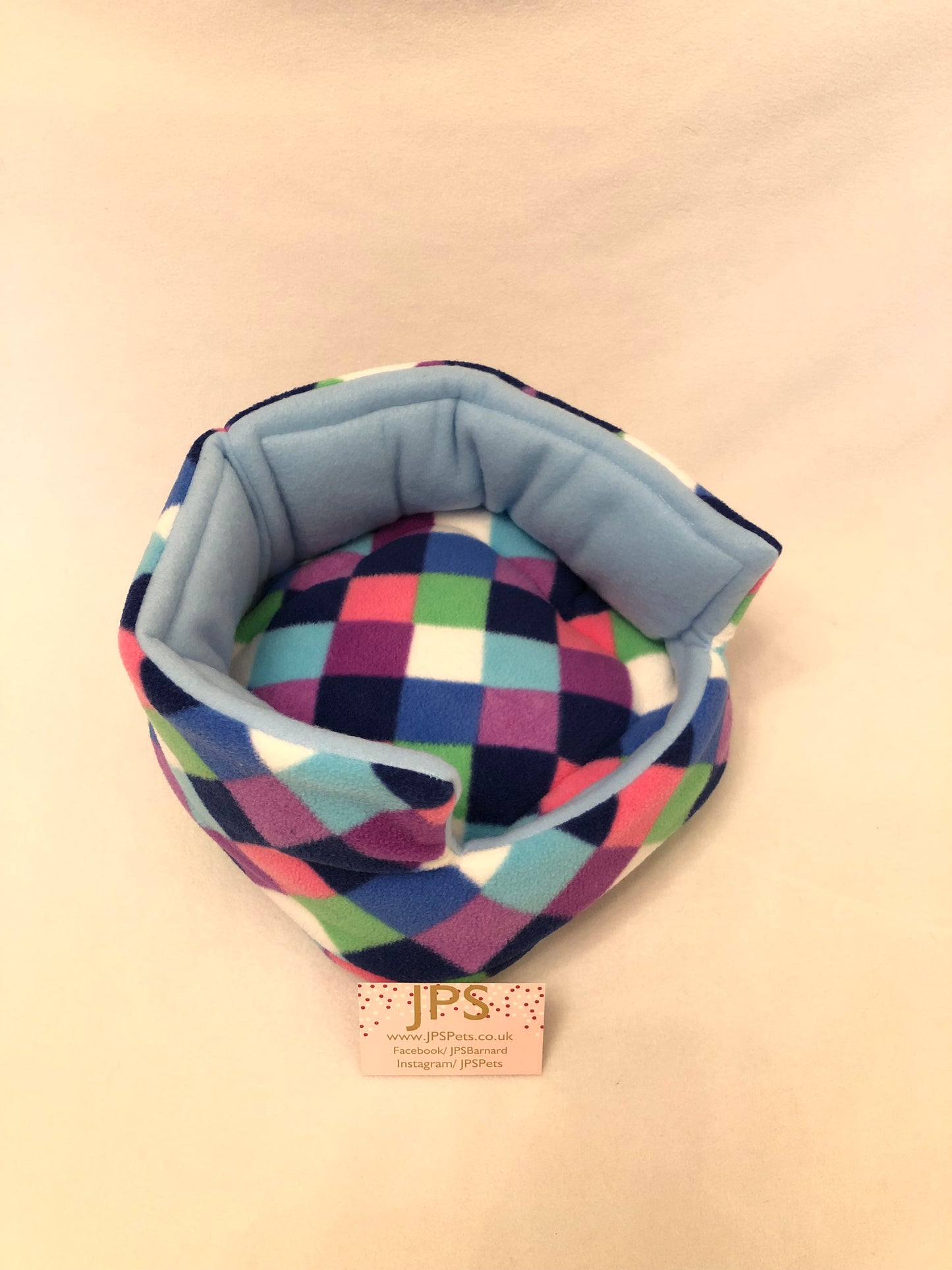 Cuddle Cup 11 Inch - Harlequin &  Baby Blue