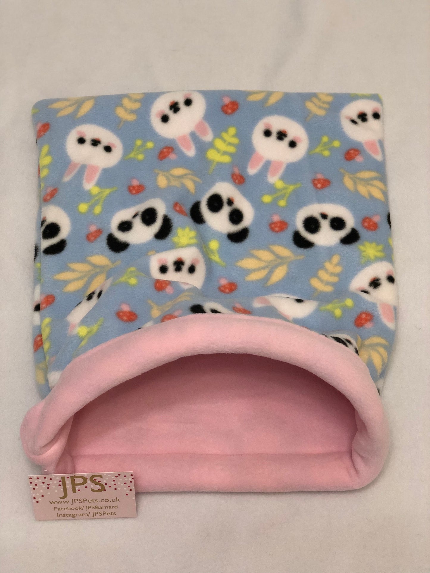 Cuddle Sack - Bunnies and Pandas with Baby Pink