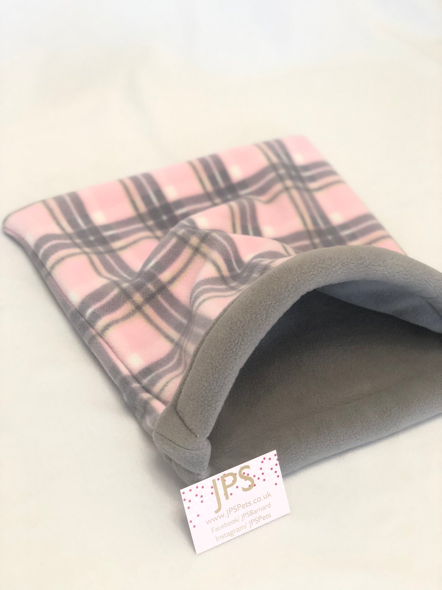 Cuddle Sack - Pink Tartan & Grey