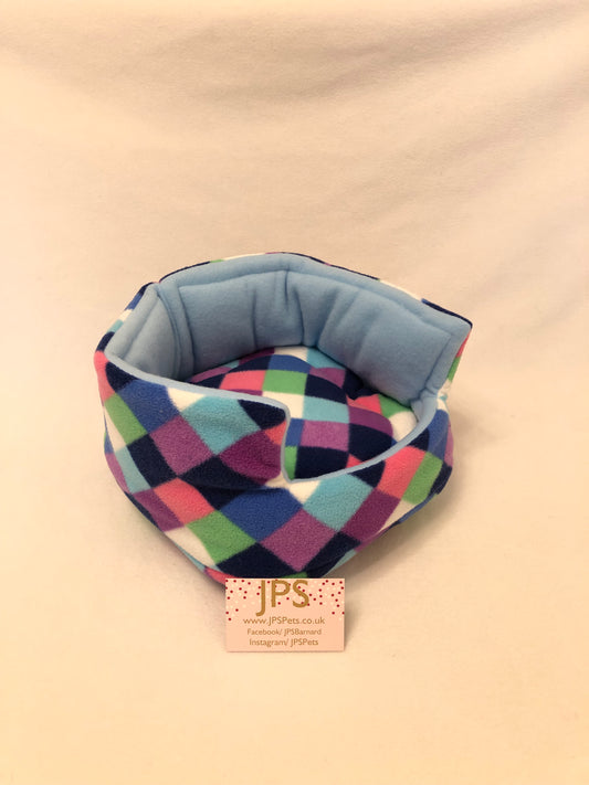 Cuddle Cup 11 Inch - Harlequin &  Baby Blue