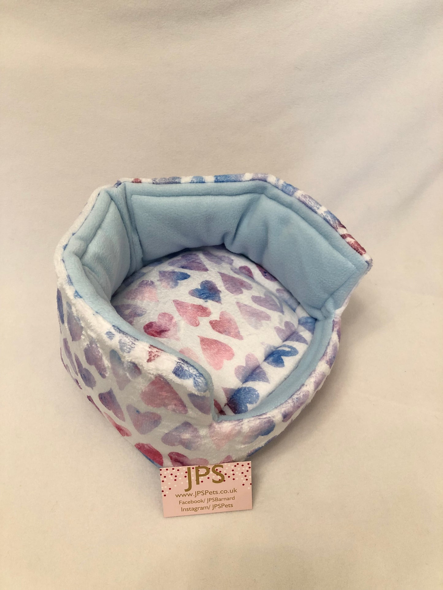 Cuddle Cup 11 Inch - Tinted Hearts & Baby Blue