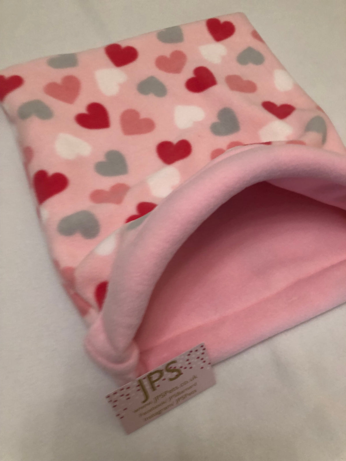 Cuddle Sack - Pink Hearts & Baby Pink