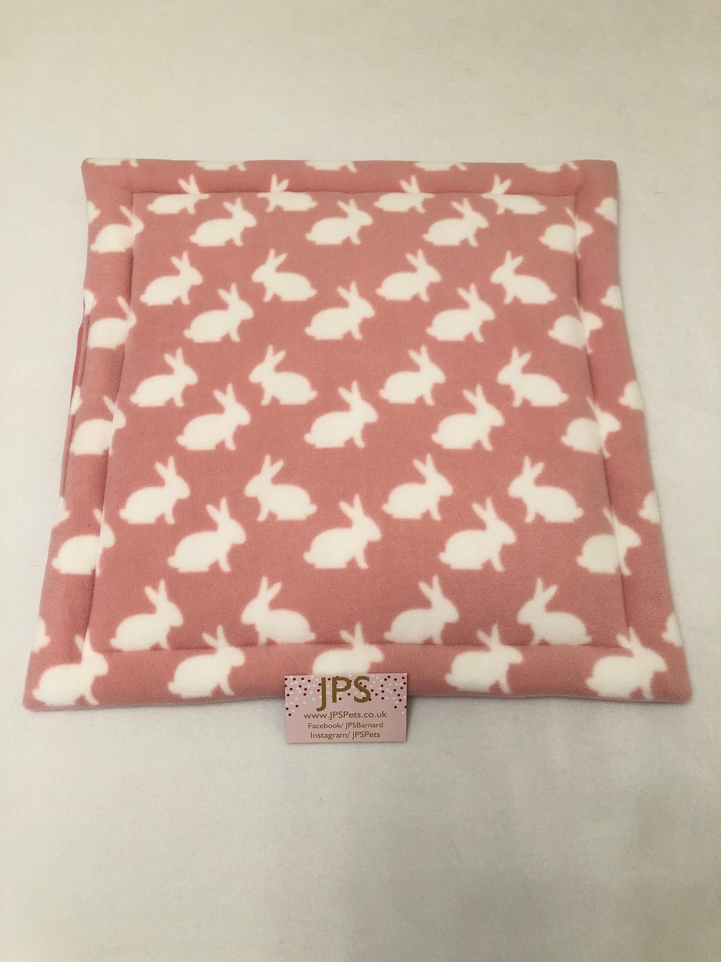 18 x 18 Inch Pad - Pink Bunny & Rose pink underside