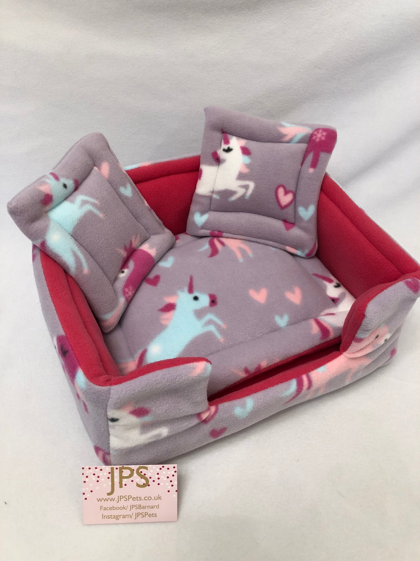 Sofa 13 x 11 x 5” inch - Lilac Unicorn & Cerise