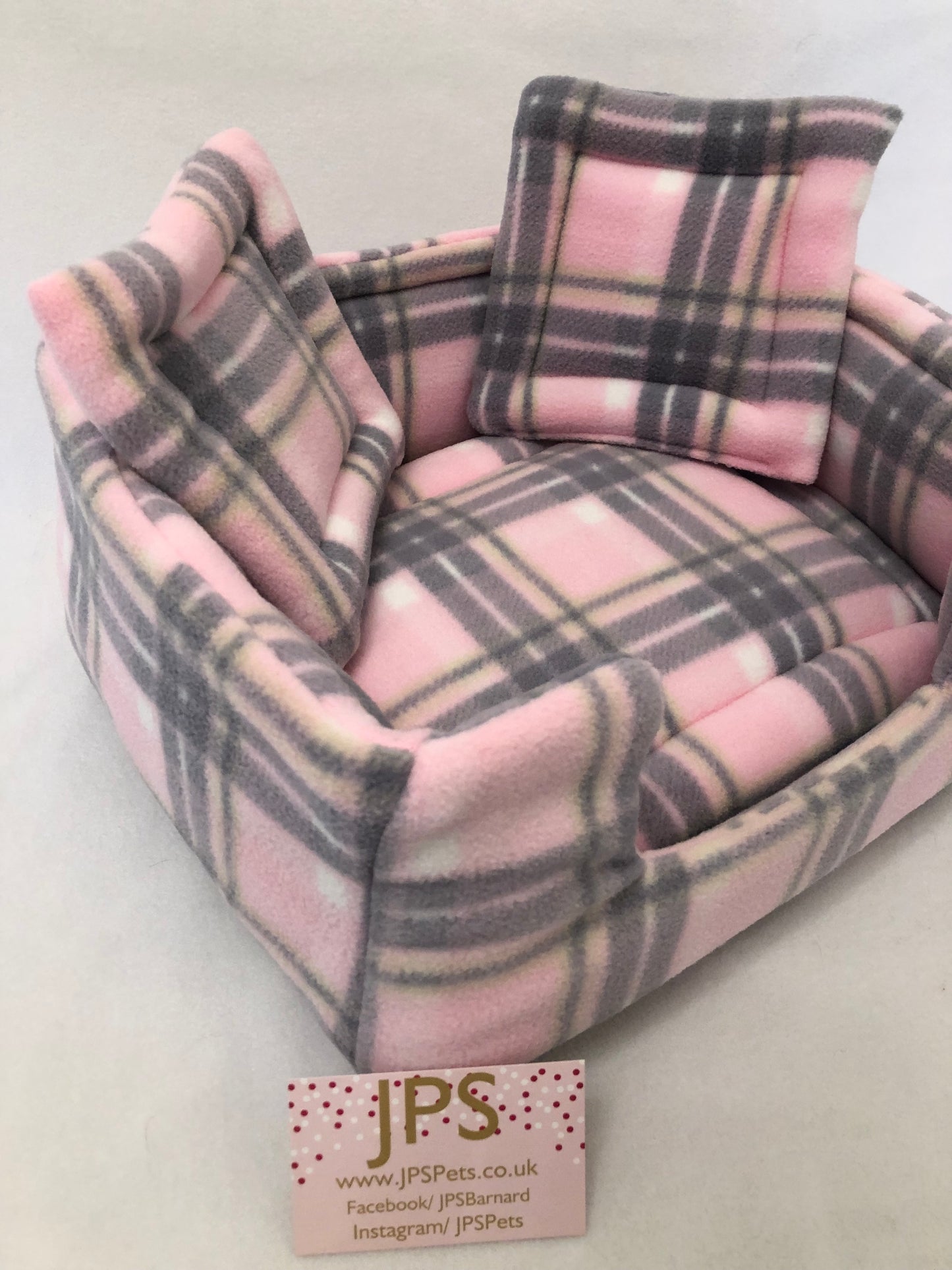 Sofa 13 x 11 x 5” inch - Pink Tartan