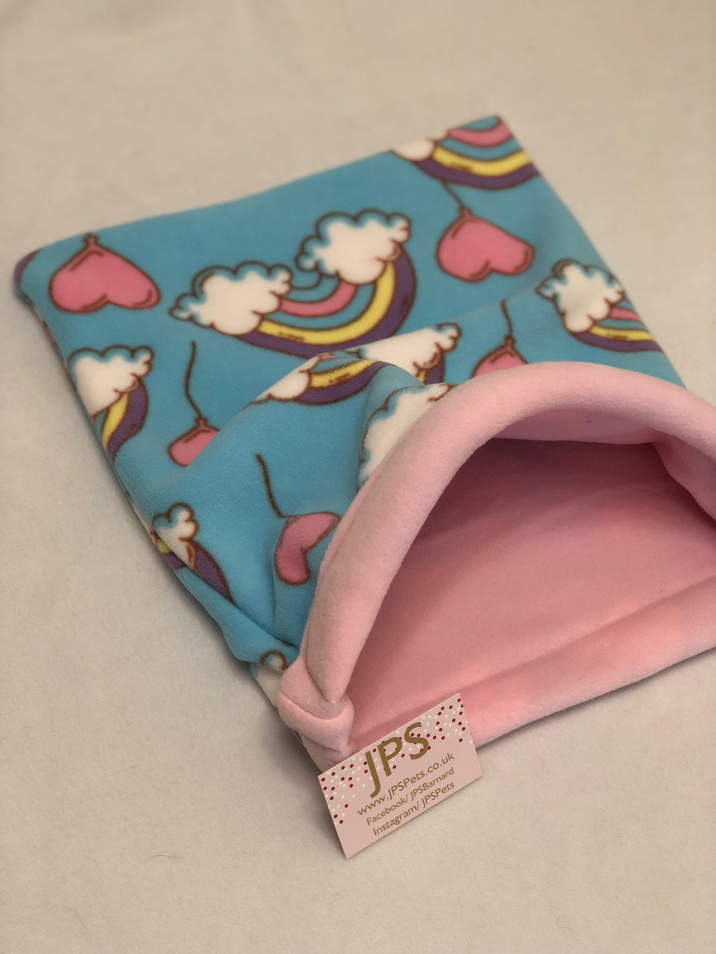 Cuddle Sack - Rainbow Hearts & Baby Pink