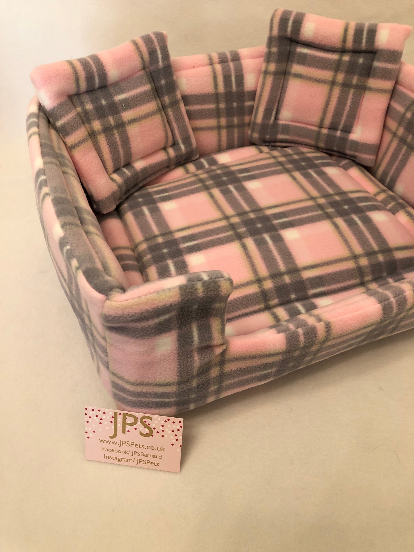 Sofa 16 x 13 x 6” inch - Pink Tartan