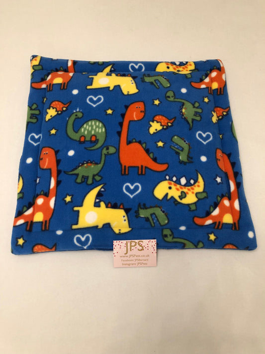 18 x 18 Inch Pad - Dinosaur & Royal Blue underside