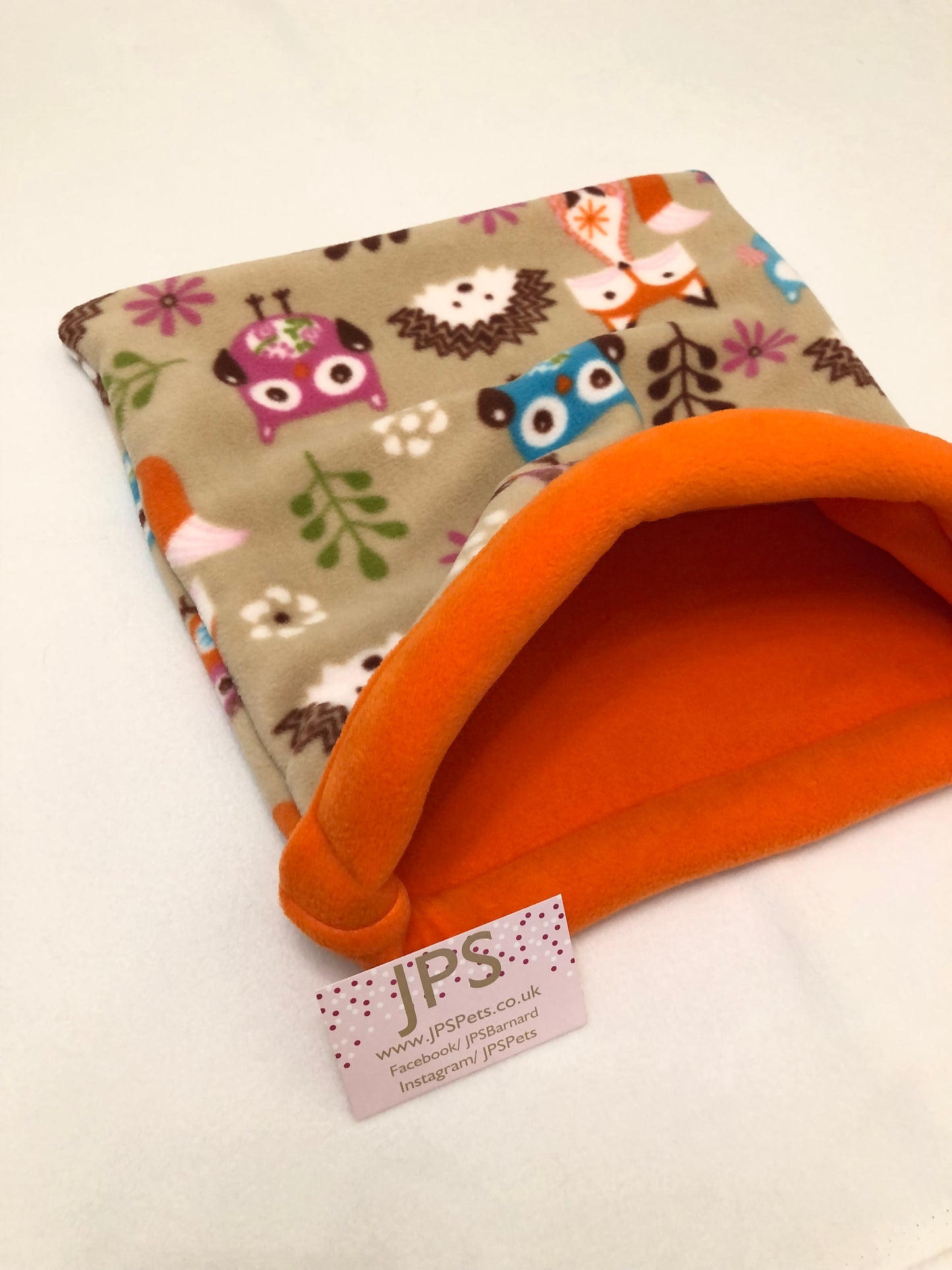 Beige woodland & orange - Cuddle Sack